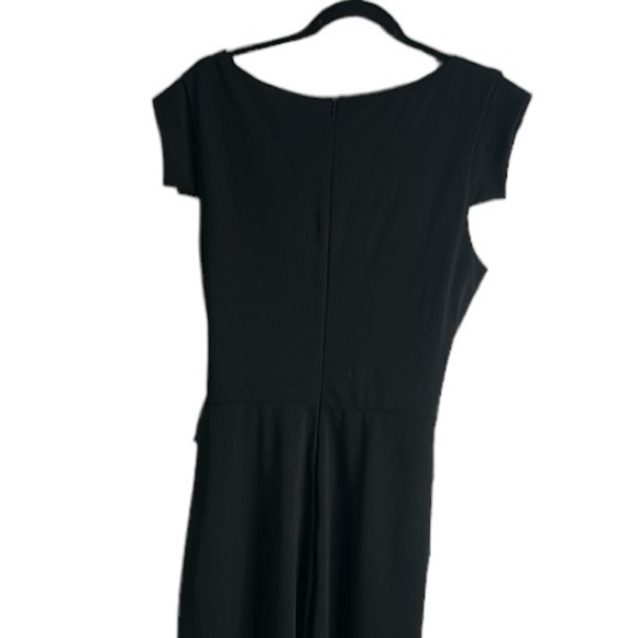 Bebe jumpsuit wide leg slits side black size 14 new - Picture 4 of 13